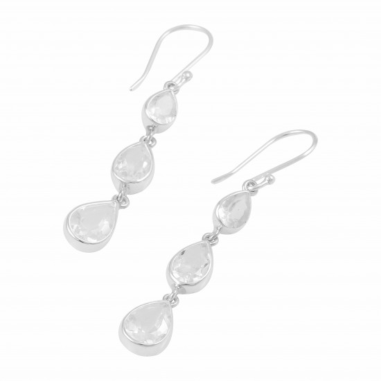 Clear Quartz Earrings