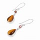 Tigereye & Garnet Earrings Tigereye & Garnet Earrings