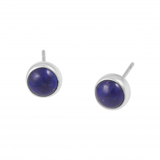 Lapis Lazuli Stud Earrings