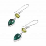 Chrysocolla & Peridot Earrings Chrysocolla & Peridot Earrings