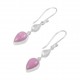 Phosphosiderite & Clear Quartz Earrings Phosphosiderite & Clear Quartz Earrings