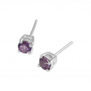 Amethyst Stud Earrings