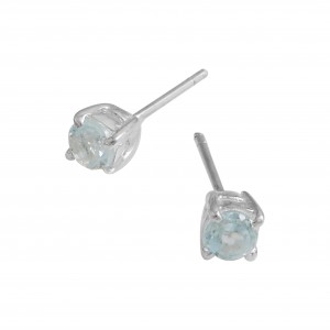 Blue Topaz Stud Earrings