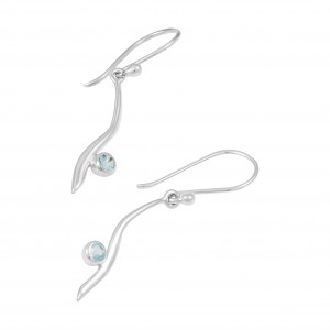 Blue Topaz Earrings