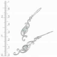 Blue Topaz Earrings