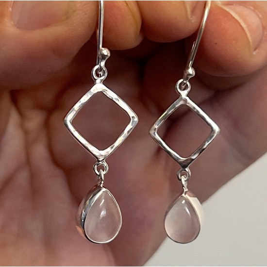 Rose Quartz Earrings