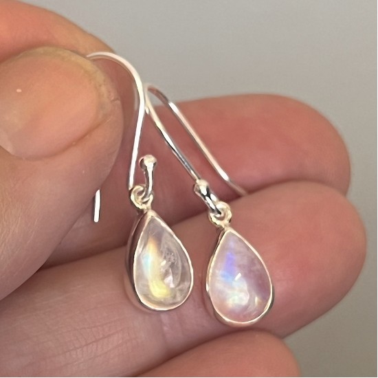 Rainbow Moonstone Earrings