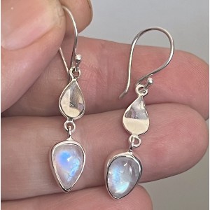 Rainbow Moonstone Earrings