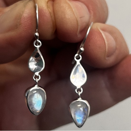 Rainbow Moonstone Earrings