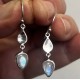 Rainbow Moonstone Earrings