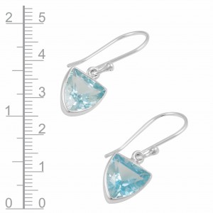 Blue Topaz Earrings