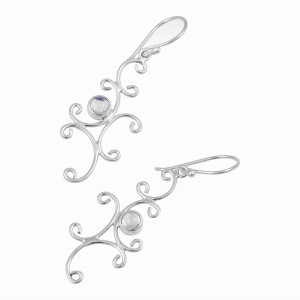 Rainbow Moonstone Earrings