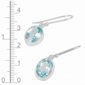 Blue Topaz Earrings