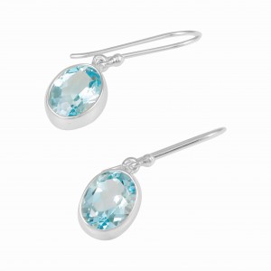 Blue Topaz Earrings