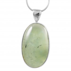 Prehnite & Epidote Pendant