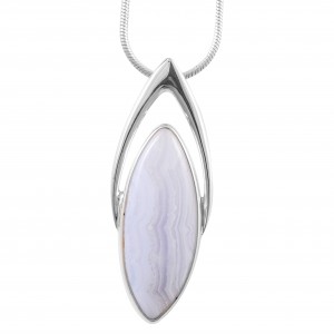 Blue Lace Agate Pendant