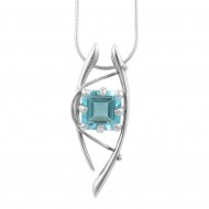 Blue Topaz Pendant