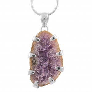 Amethyst Druzy Pendant