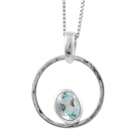 Blue Topaz Pendant