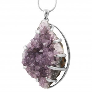 Amethyst Druzy Pendant