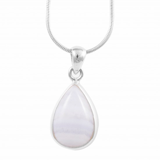 Blue Lace Agate Pendant