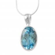 Blue Topaz Pendant