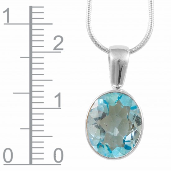 Blue Topaz Pendant