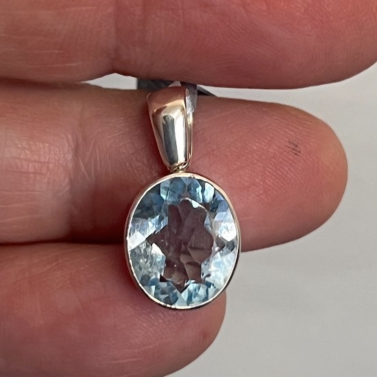 Blue Topaz Pendant