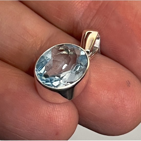 Blue Topaz Pendant