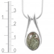 Lodolite Chlorite Pendant