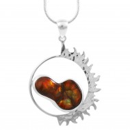 Mexican Fire Agate Pendant