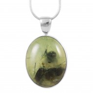 Prehnite & Epidote Pendant