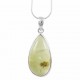 Prehnite & Epidote Pendant