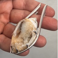 Spiralite Fossil Shell Pendant