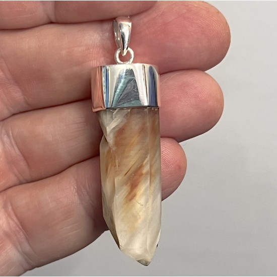 Amphibole Quartz Pendant