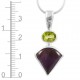 Amethyst & Peridot Pendant