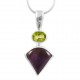 Amethyst & Peridot Pendant