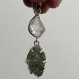 Moldavite & Herkimer Diamond Pendant