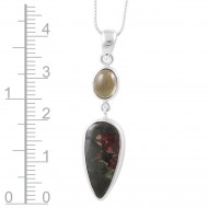 Eudyalite & Tourmaline Pendant