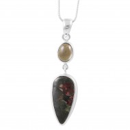 Eudyalite & Tourmaline Pendant