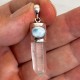 Clear Quartz & Larimar Pendant