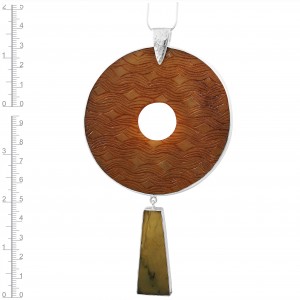 Serpentine & Jade Pendant