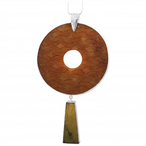 Serpentine & Jade Pendant
