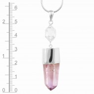 Vera Cruz Amethyst & Herkimer Diamond Pendant