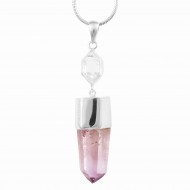 Vera Cruz Amethyst & Herkimer Diamond Pendant