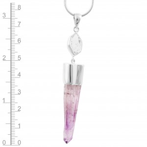 Vera Cruz Amethyst & Herkimer Diamond Pendant
