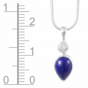 Lapis Lazuli & Quartz Pendant