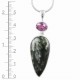 Seraphenite & Amethyst Pendant Seraphenite & Amethyst Pendant