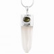 Lemurian Quartz & Moldavite Pendant Lemurian Quartz & Moldavite Pendant