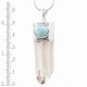 Lemurian Quartz & Larimar Pendant Lemurian Quartz & Larimar Pendant